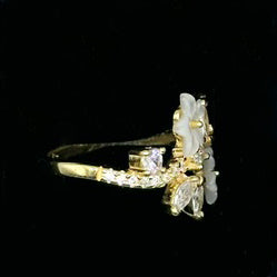 4 Flower Ring, Gold