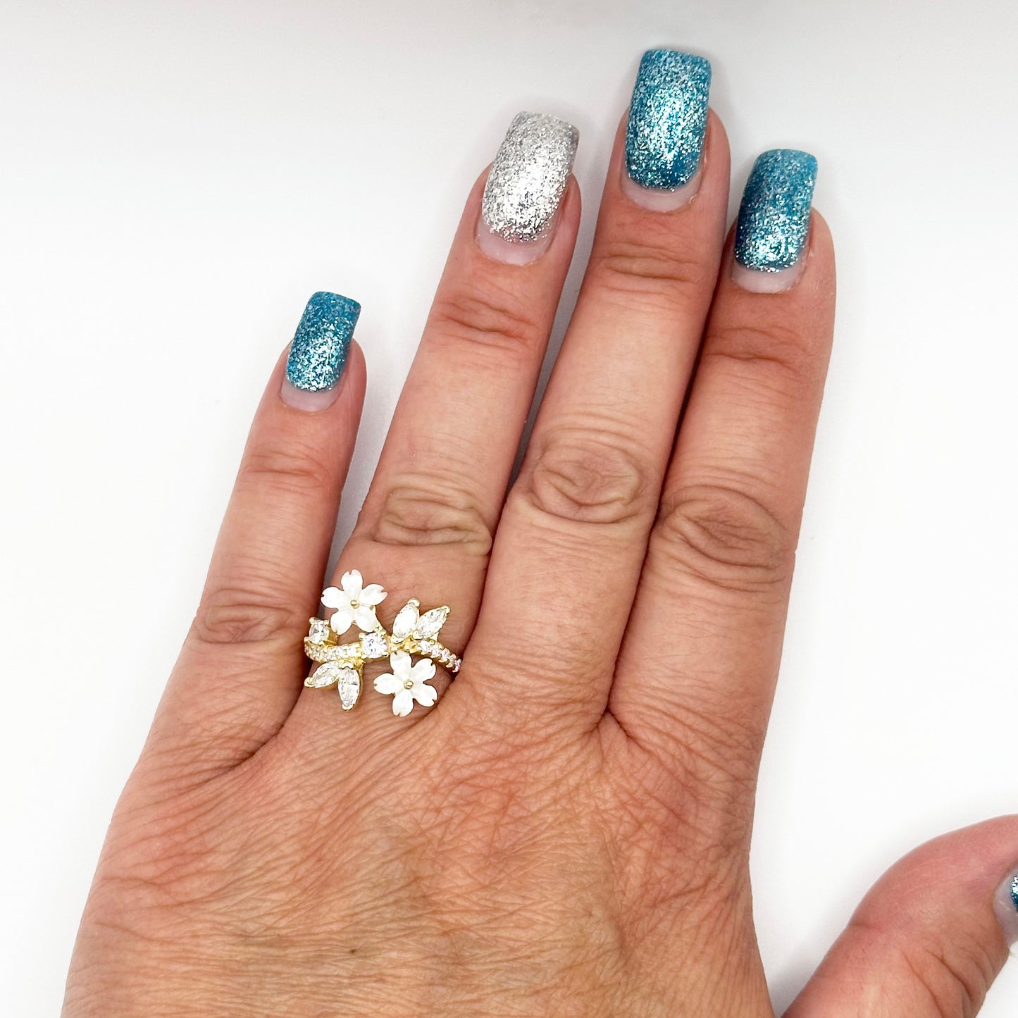 4 Flower Ring, Gold