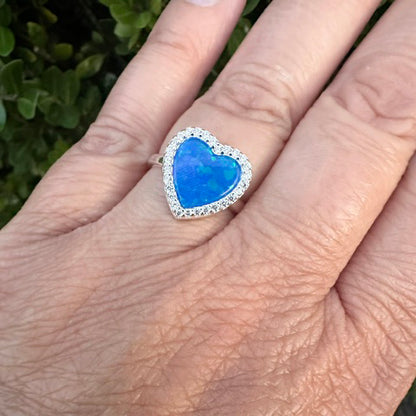 Blue Heart Ring