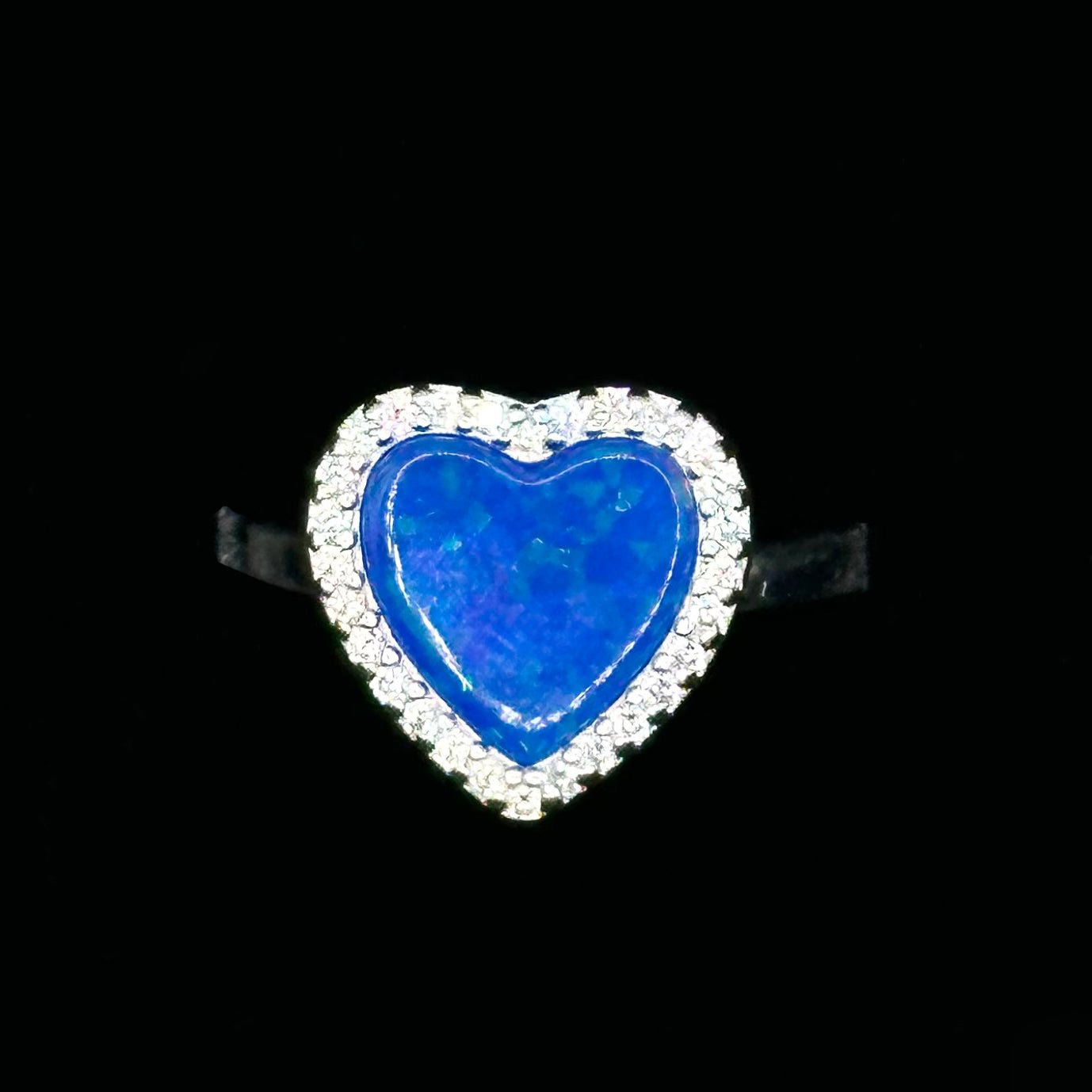 Blue Heart Ring