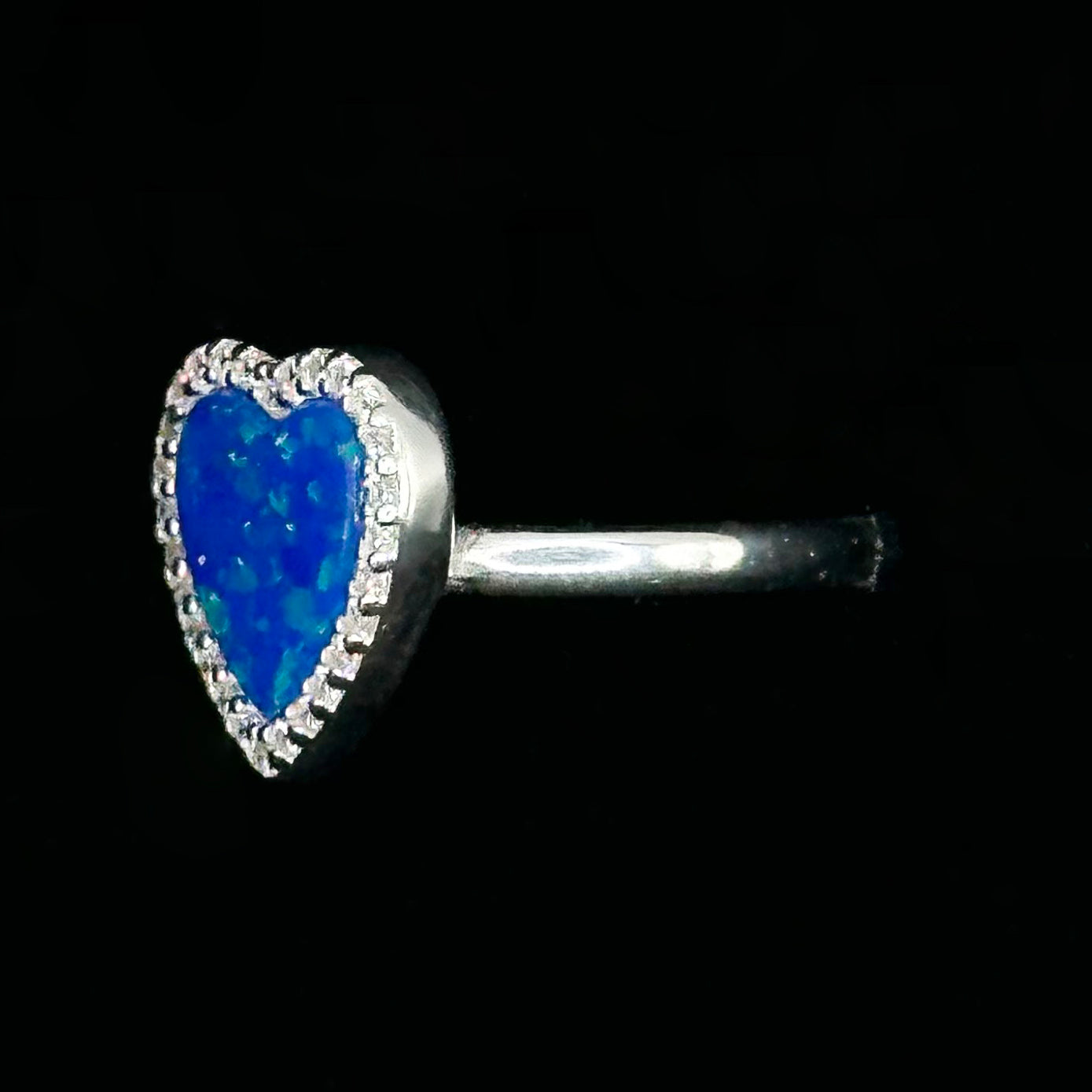Blue Heart Ring
