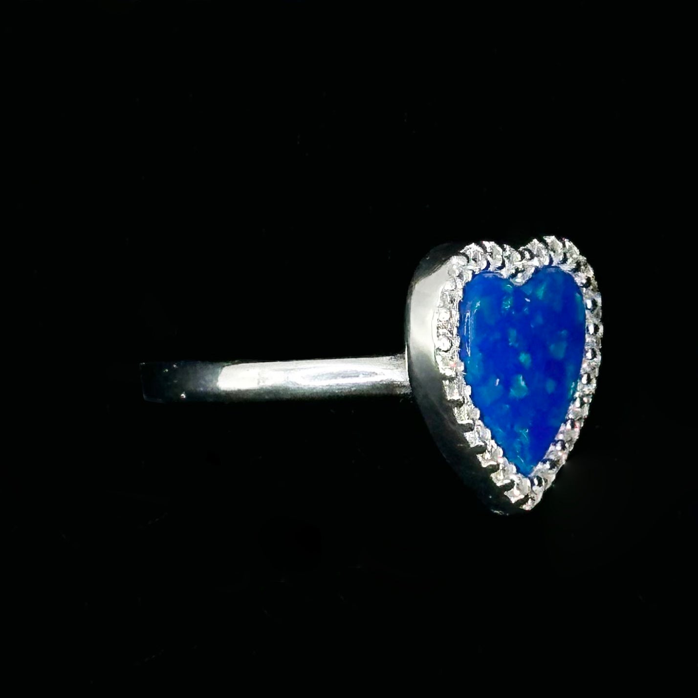 Blue Heart Ring