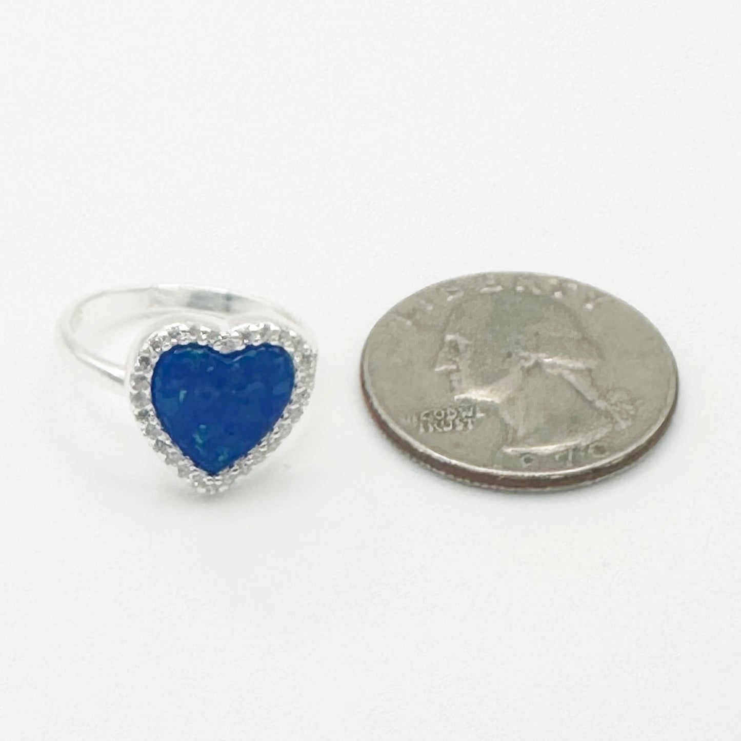 Blue Heart Ring