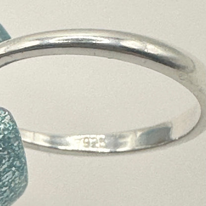 Single Flower Ring, Silver