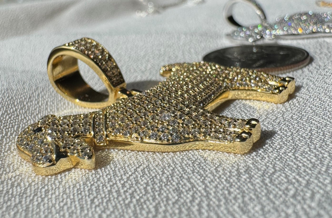 G.O.A.T. CZ Pendant – Gold or Silver