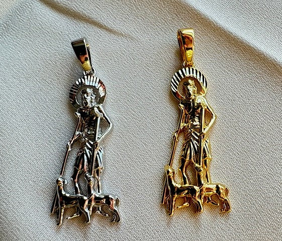 St. Lazarus Pendant – Gold or Silver Finish