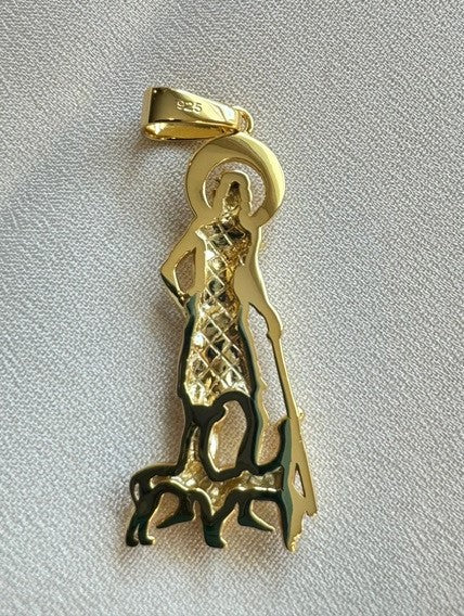 St. Lazarus Pendant – Gold or Silver Finish