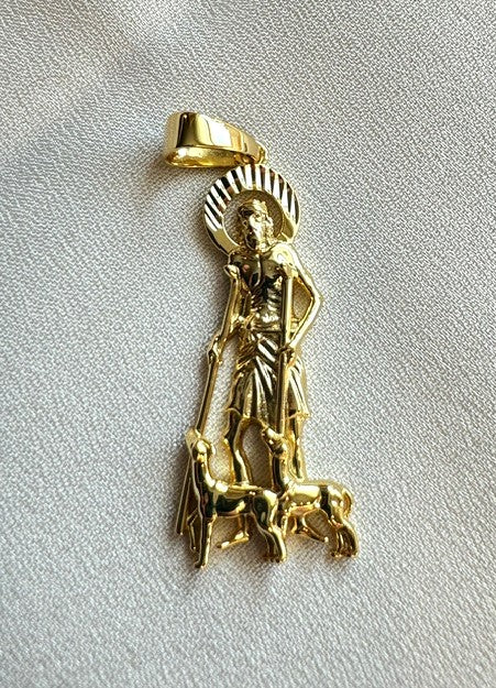 St. Lazarus Pendant – Gold or Silver Finish