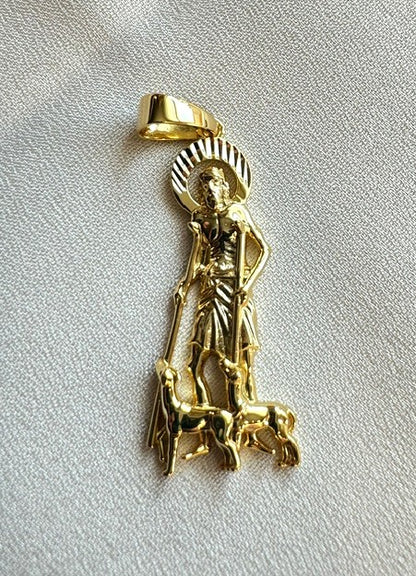 St. Lazarus Pendant – Gold or Silver Finish