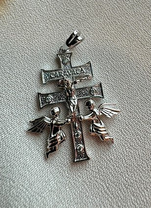 Small Caravaca Cross Pendant – Gold or Silver Finish