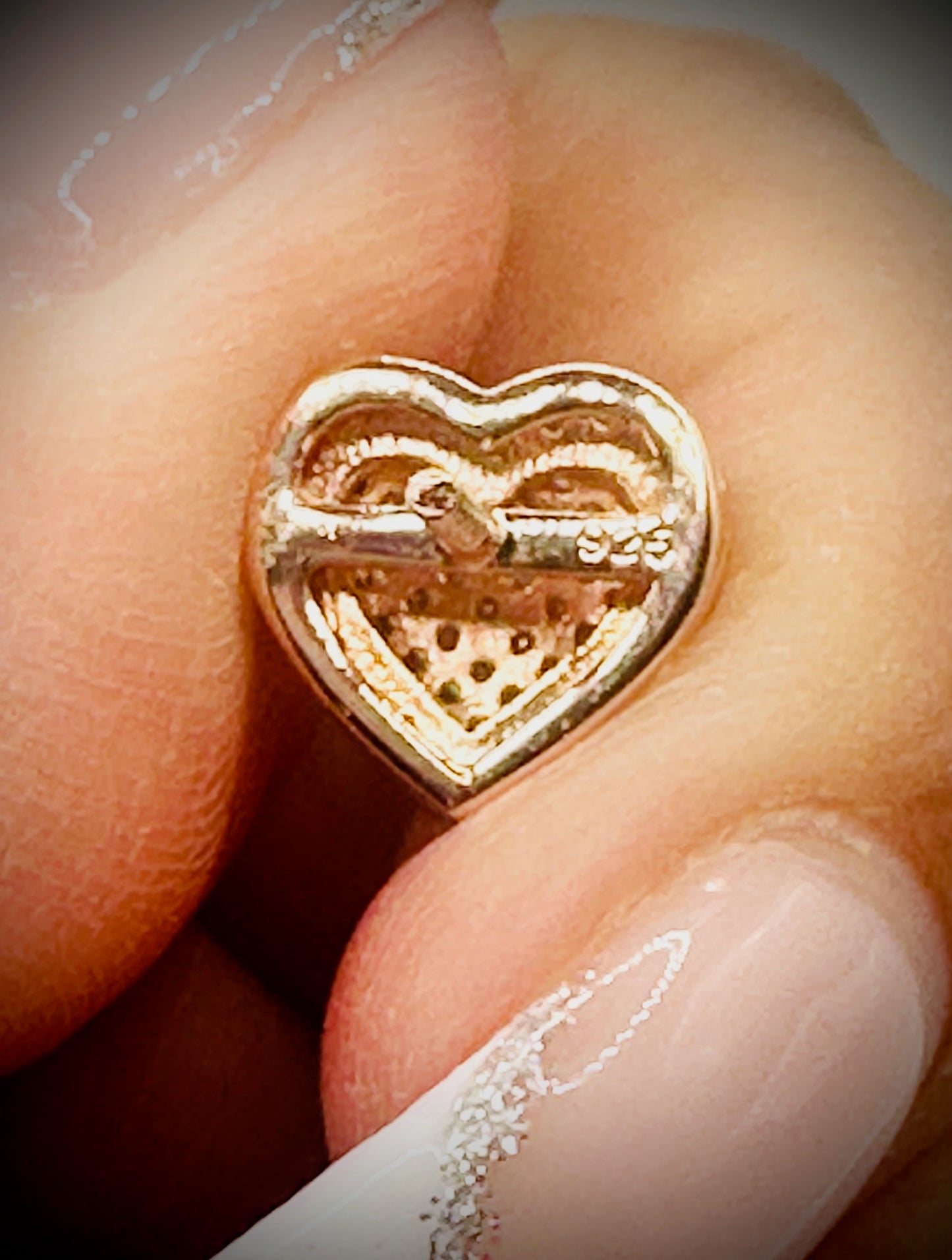 Iced Out Heart Stud Earrings – Rhodium, 14k Gold, or Rose Gold Finish
