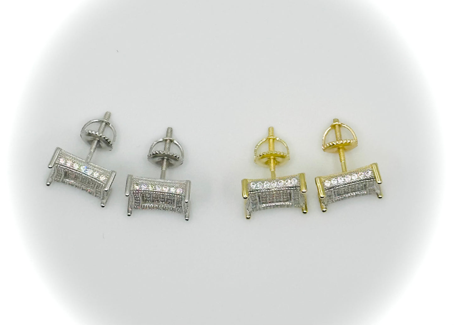 3D Kite Earrings – Sterling Silver with Rhodium Finish
