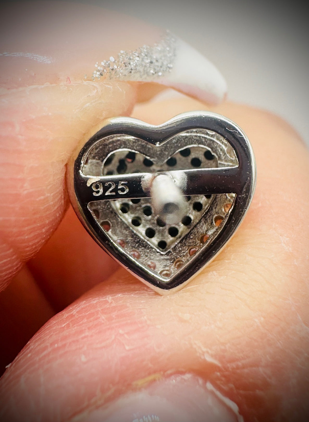 Black Ice CZ Heart Shape Earrings – Gold or Silver Finish