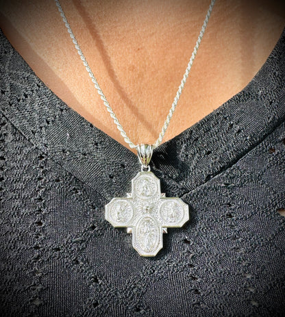 Four Way Cross Pendant – Handmade Medallion
