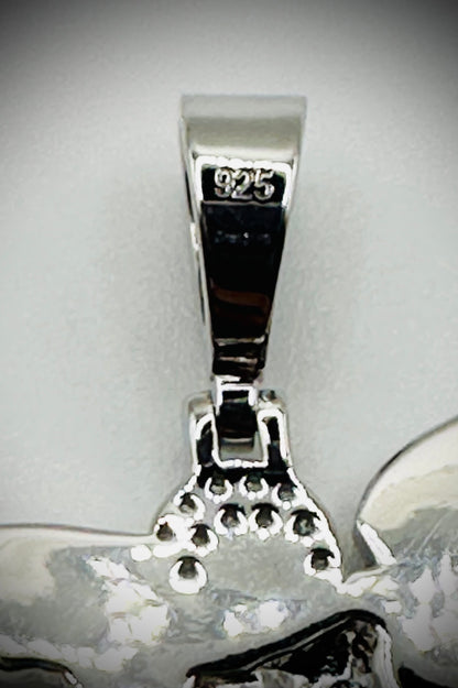 St. Michael CZ Pendant – Rhodium