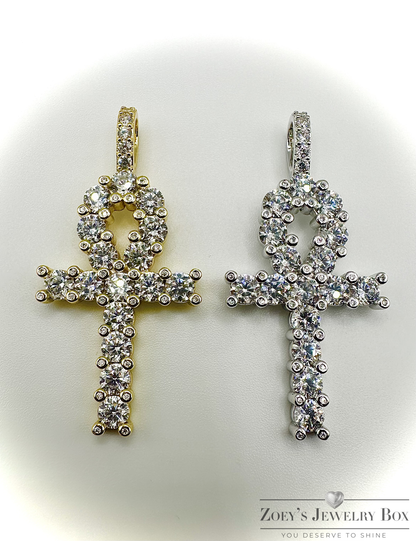 Super Icy Ankh Pendant – Gold or Silver