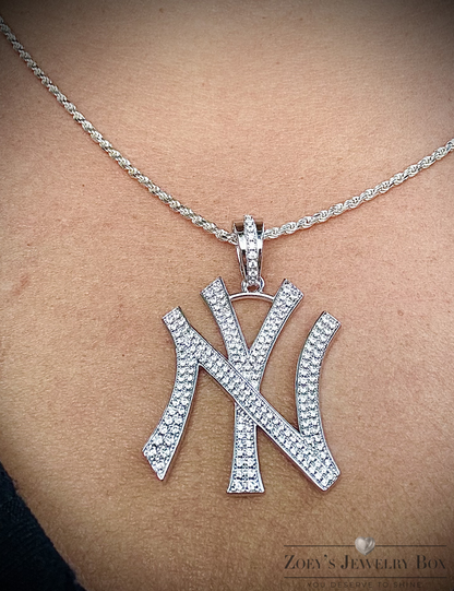 New York Yankees Baseball Pendant – Gold or Silver