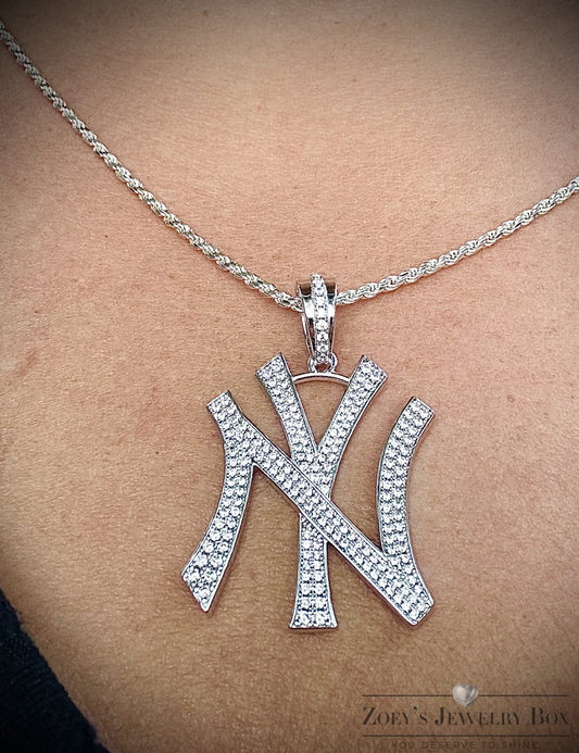 New York Yankees Baseball Pendant – Gold or Silver