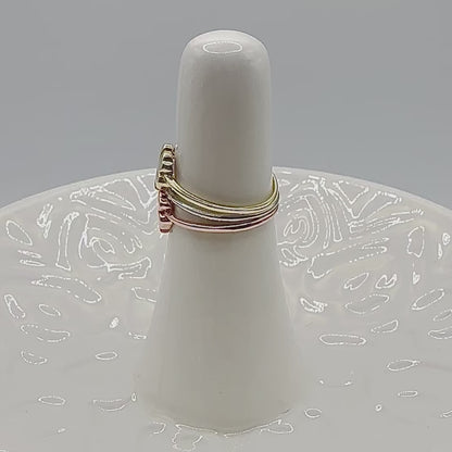 Women's Small Clover Ring – 3 Finishes, Sizes 5-10